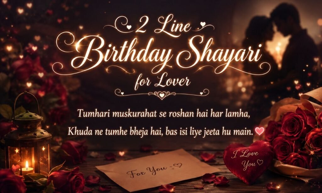 2 Line Birthday Shayari for Lover