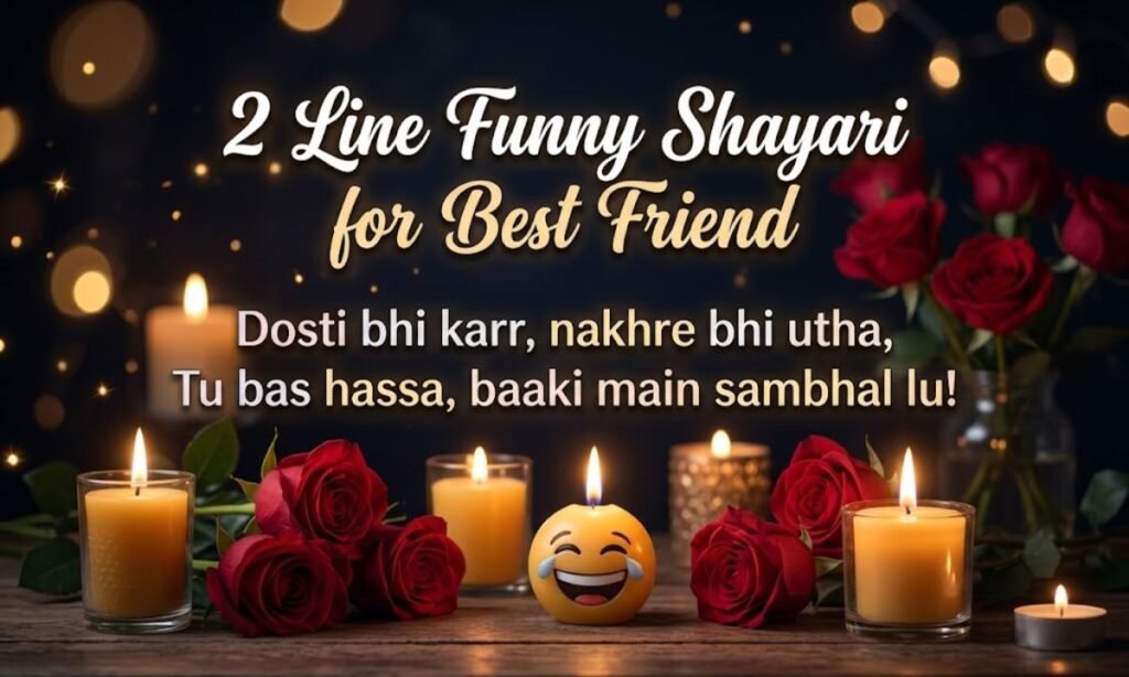 2 Line Funny Shayari for Best Friend