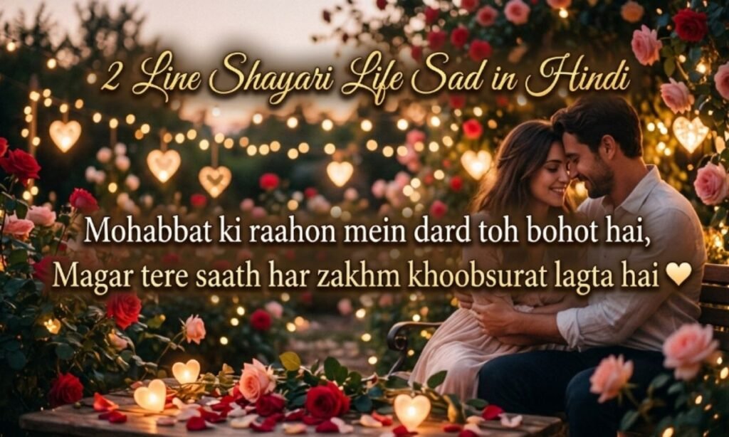 2 Line Shayari Life Sad in Hindi