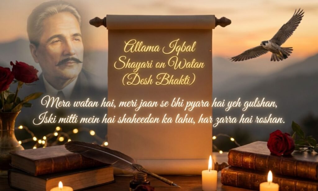 Allama Iqbal Shayari on Watan (Desh Bhakti)
