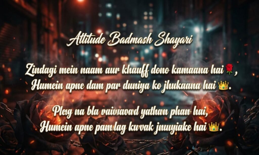 Desi Badmash Shayari
