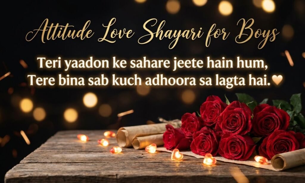 Attitude Love Shayari for Boys