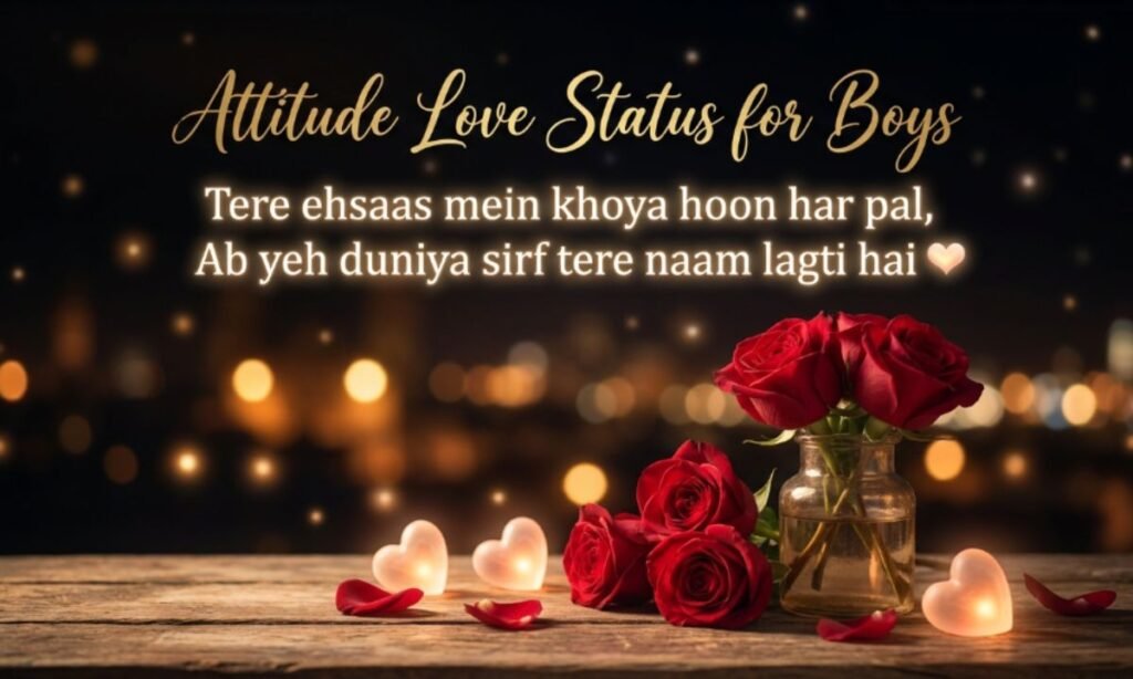 Attitude Love Status for Boys