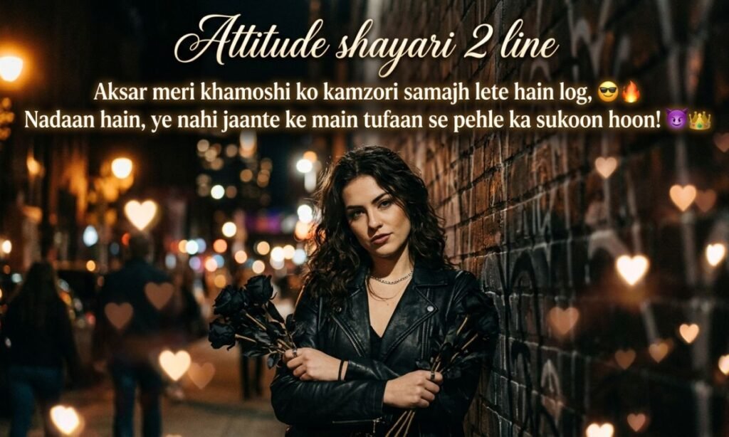 Attitude shayari 2 line