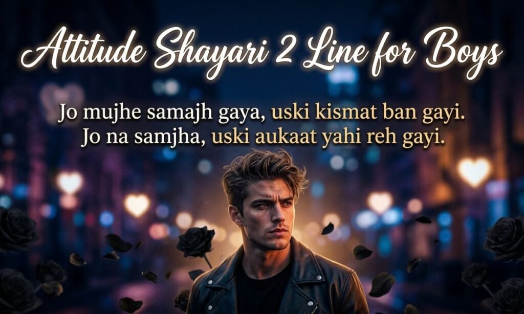Attitude Shayari 2 Line for Boys