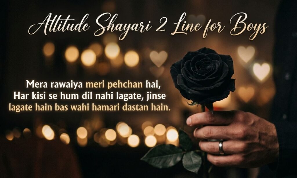 Attitude Shayari 2 Line for Boys