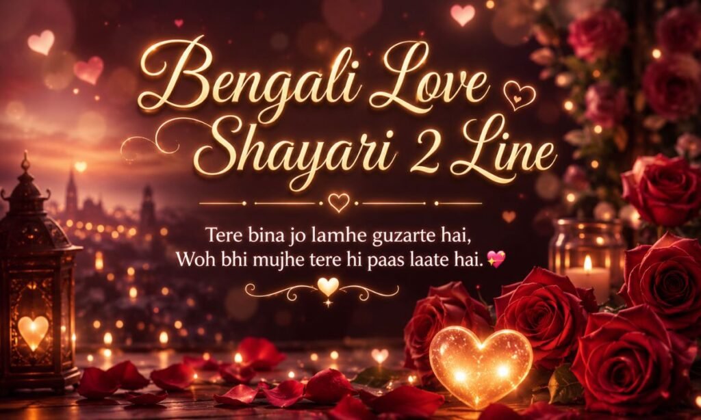 Bengali Love Shayari 2 Line