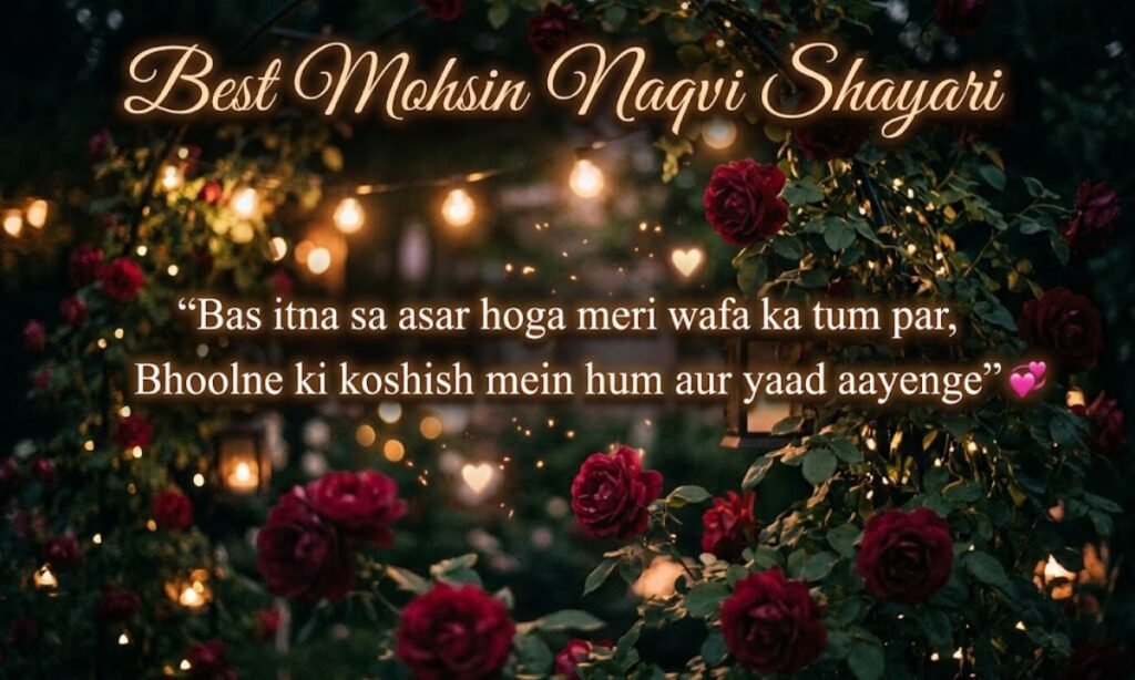 Best Mohsin Naqvi Shayari
