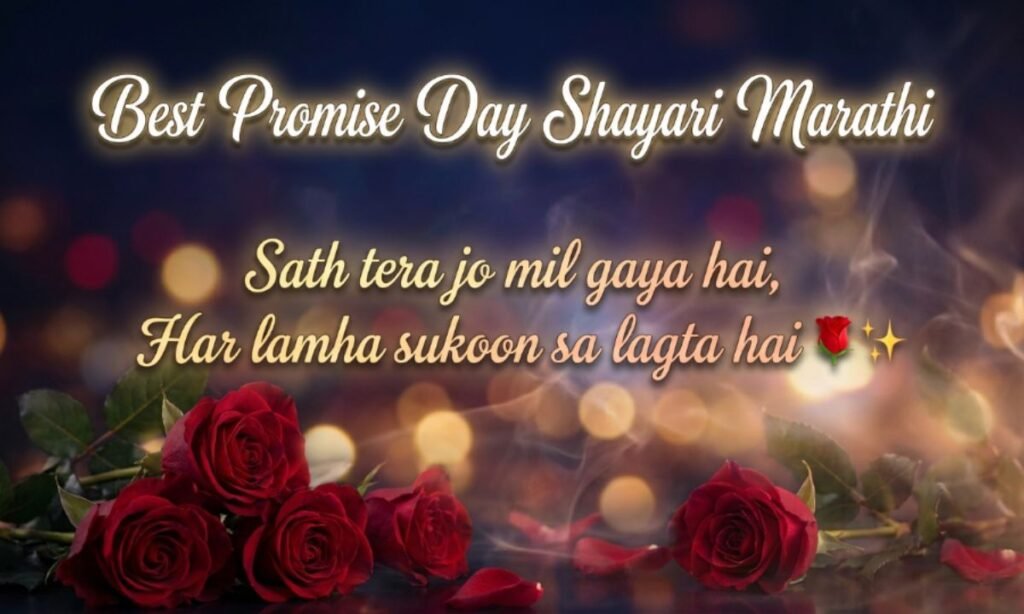 Best Promise Day Shayari Marathi
