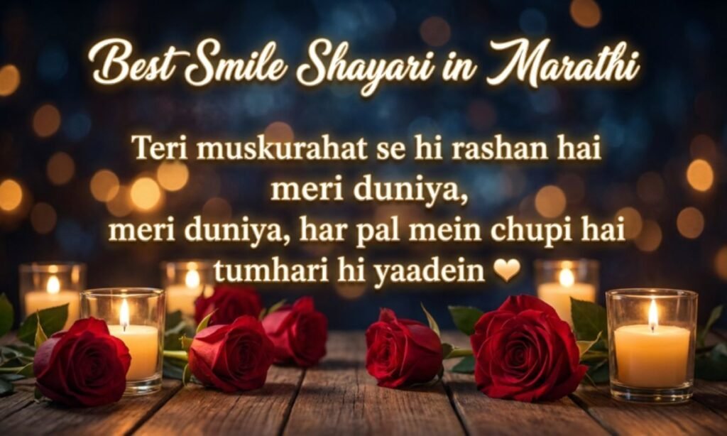 Best Smile Shayari in Marathi