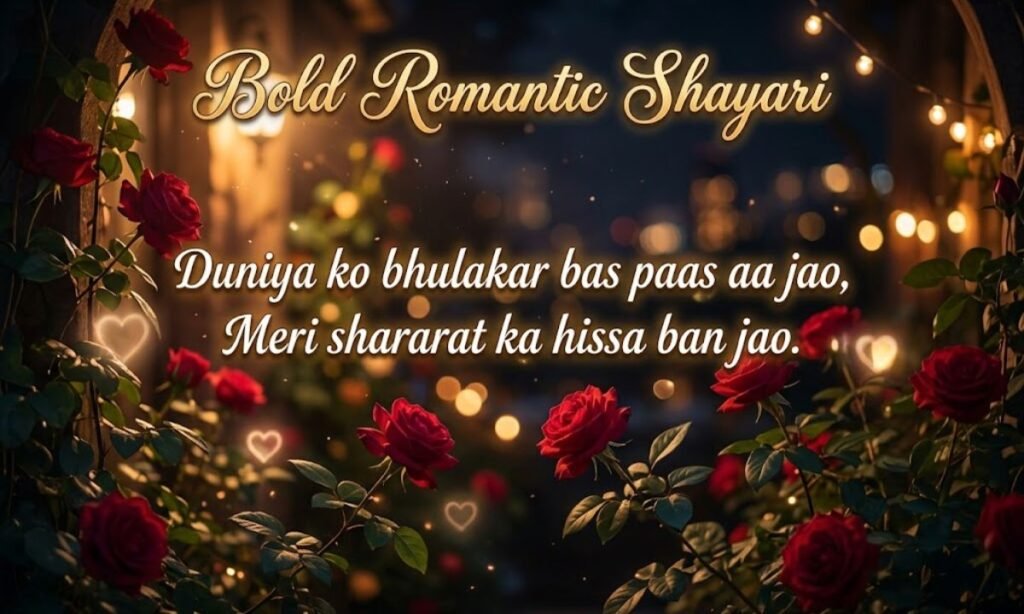 Bold Romantic Shayari