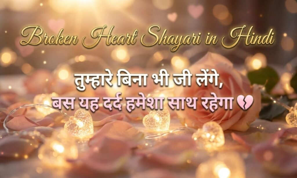 Broken Heart Shayari in Hindi