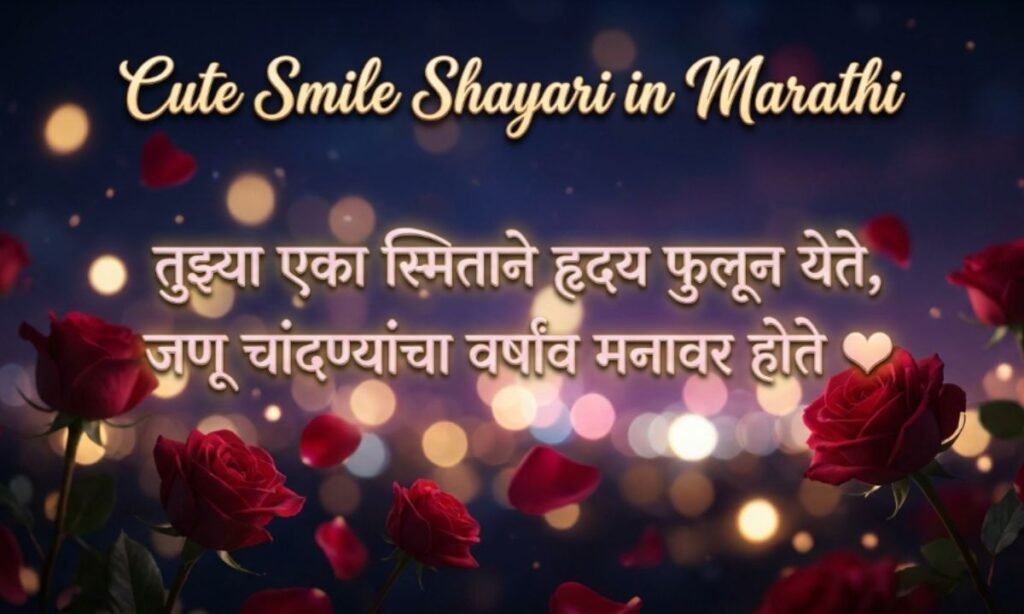 Cute Smile Shayari in Marathi