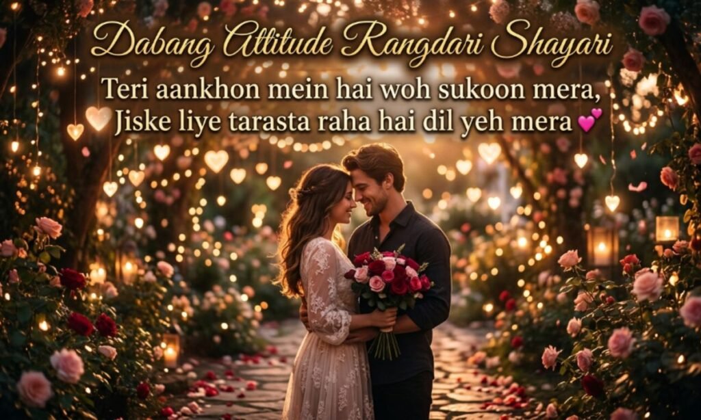 Dabang Attitude Rangdari Shayari
