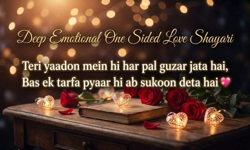 Deep Emotional One Sided Love Shayari