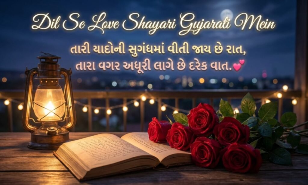 Dil Se Love Shayari Gujarati Mein