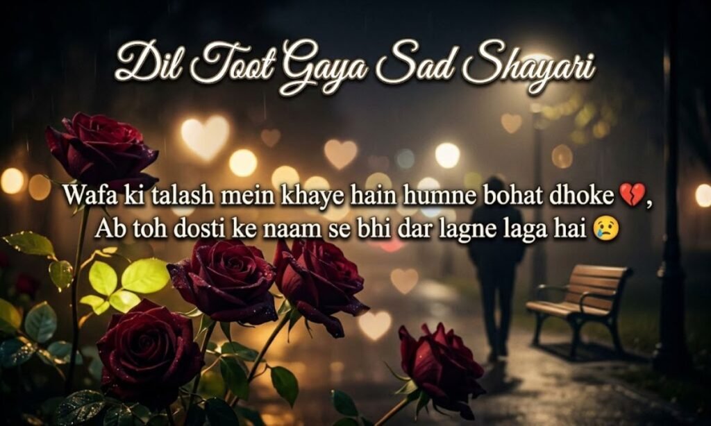 Dil Toot Gaya Sad Shayari