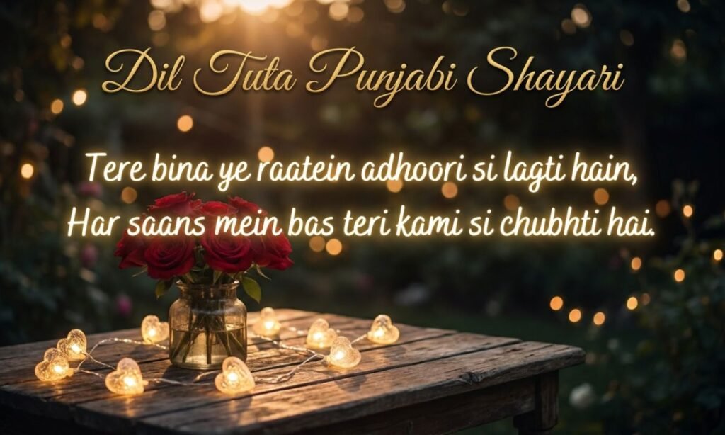 Dil Tuta Punjabi Shayari
