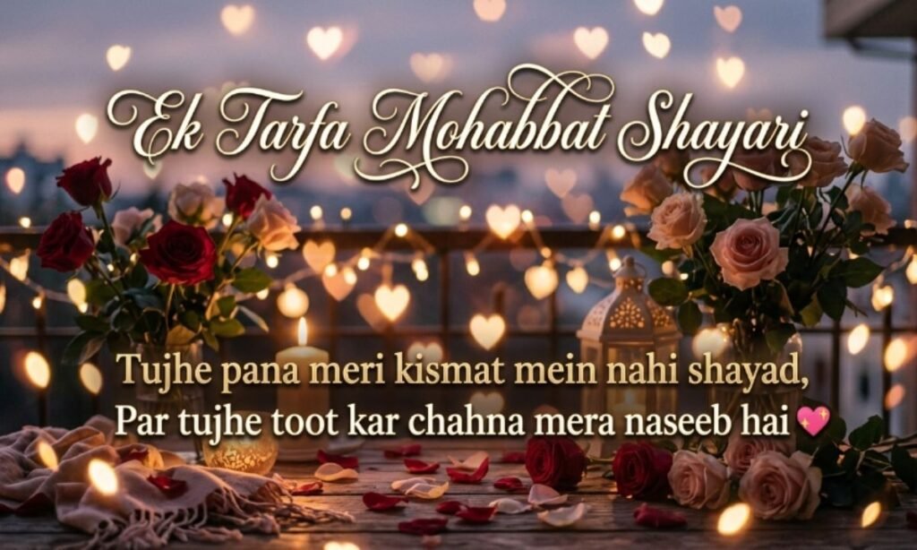 Ek Tarfa Mohabbat Shayari

