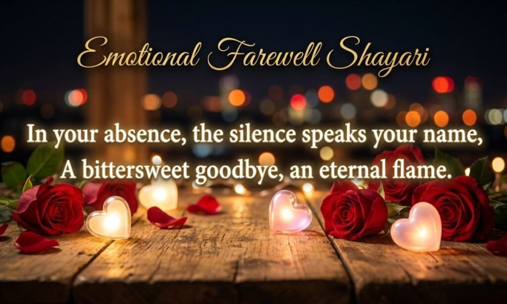 Emotional Farewell Shayari