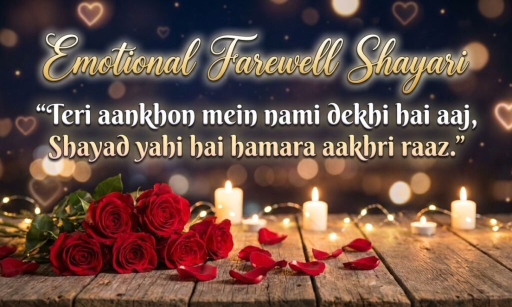 Emotional Farewell Shayari