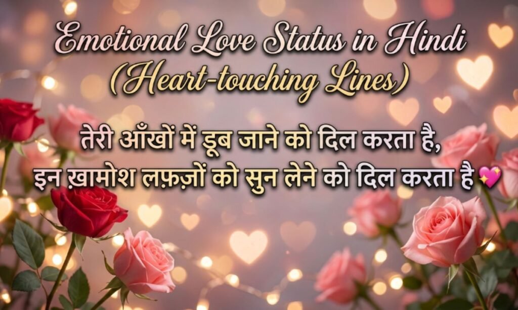 Emotional Love Status in Hindi (Heart-touching Lines)