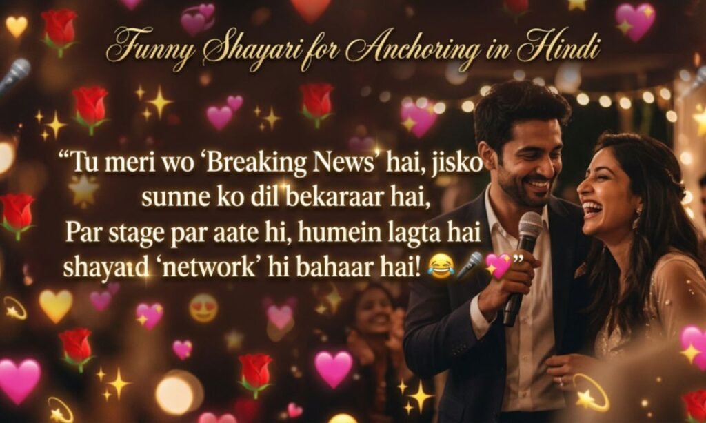 Funny Shayari for Anchoring in Hindi