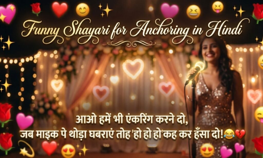 Funny Shayari for Anchoring in Hindi