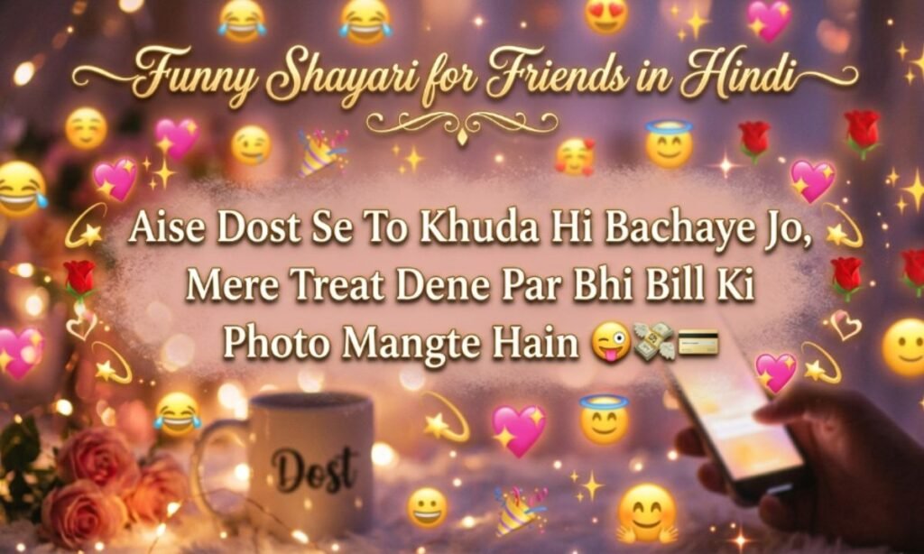 Funny Shayari for Friends in Hindi