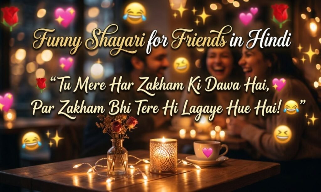 Funny Shayari for Friends in Hindi