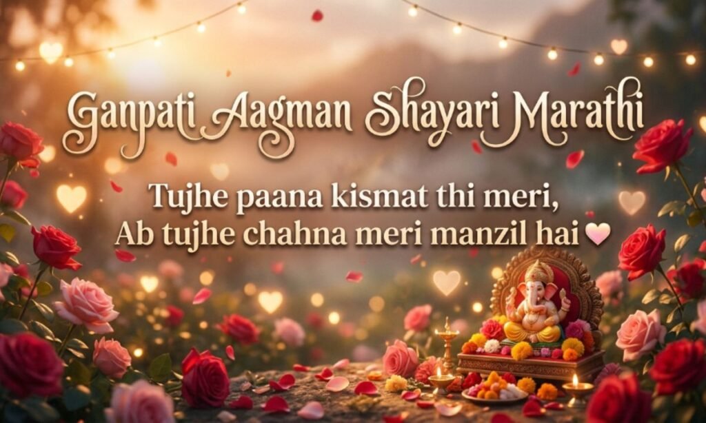 Ganpati Aagman Shayari Marathi