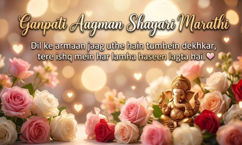 Ganpati Aagman Shayari Marathi