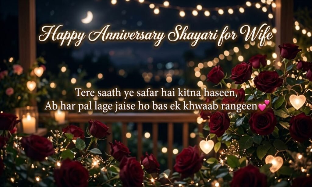 Happy Anniversary Shayari for Wife