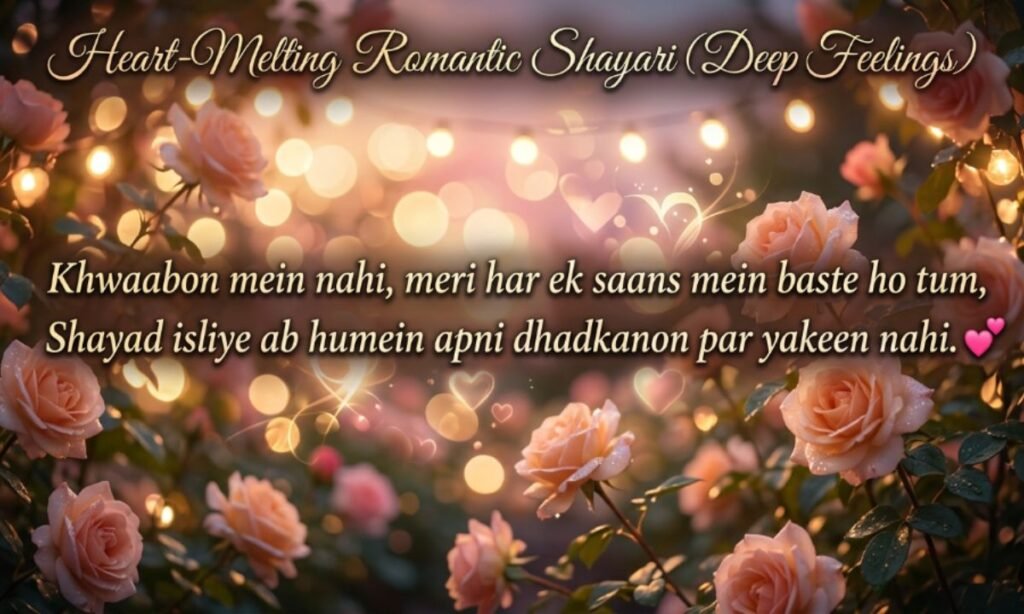 Heart-Melting Romantic Shayari (Deep Feelings)