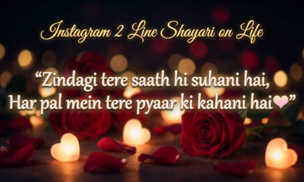 Instagram 2 Line Shayari on Life