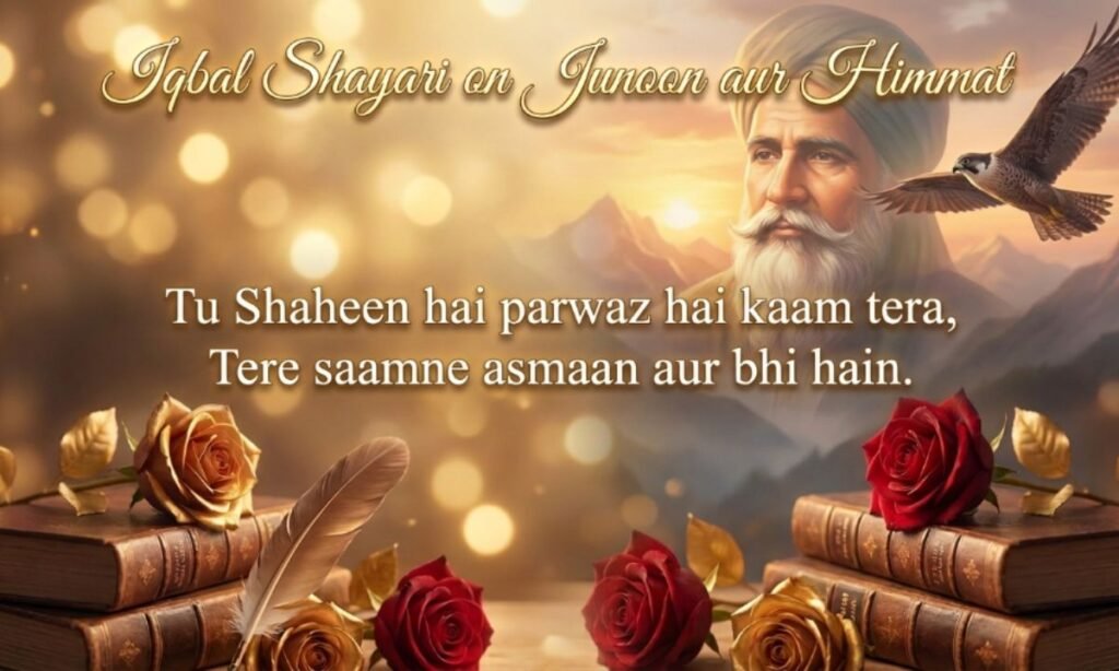 Iqbal Shayari on Junoon aur Himmat