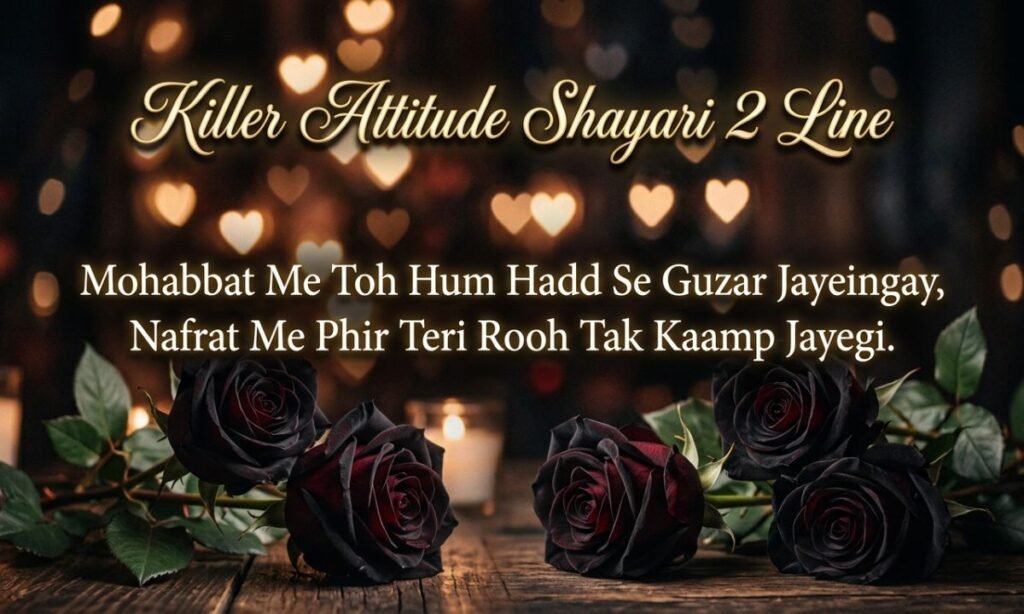 Killer Attitude Shayari 2 Line