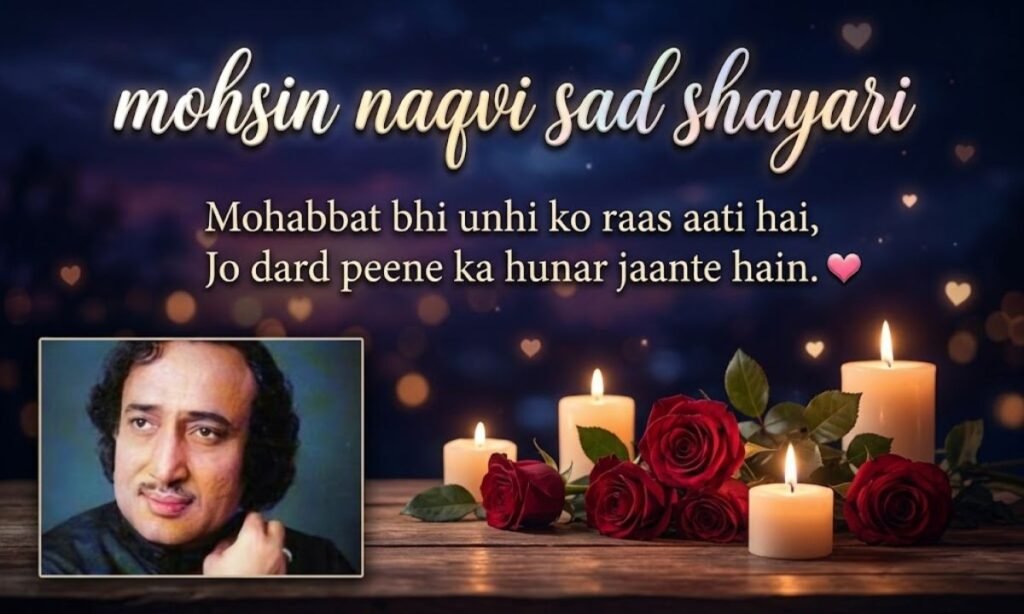 Mohsin Naqvi Sad Shayari