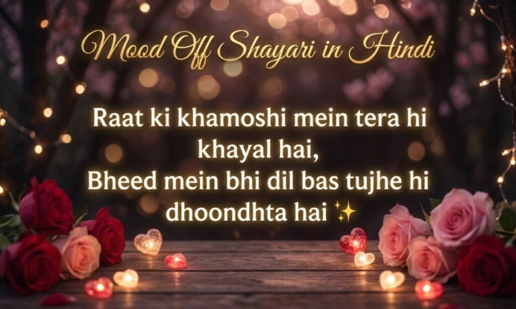 Mood Off Shayari in Hindi
