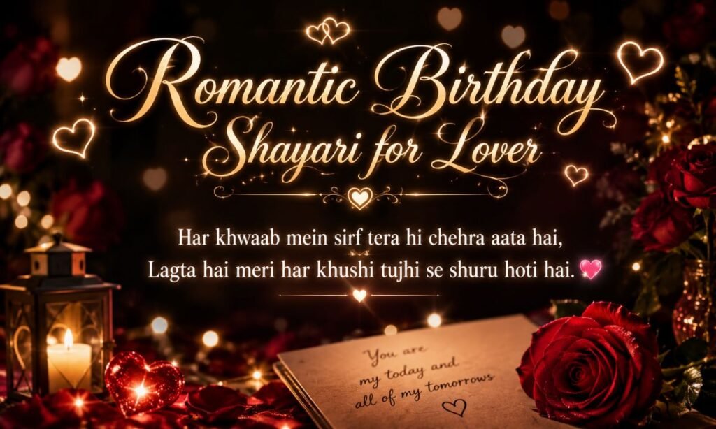 Romantic Birthday Shayari for Lover