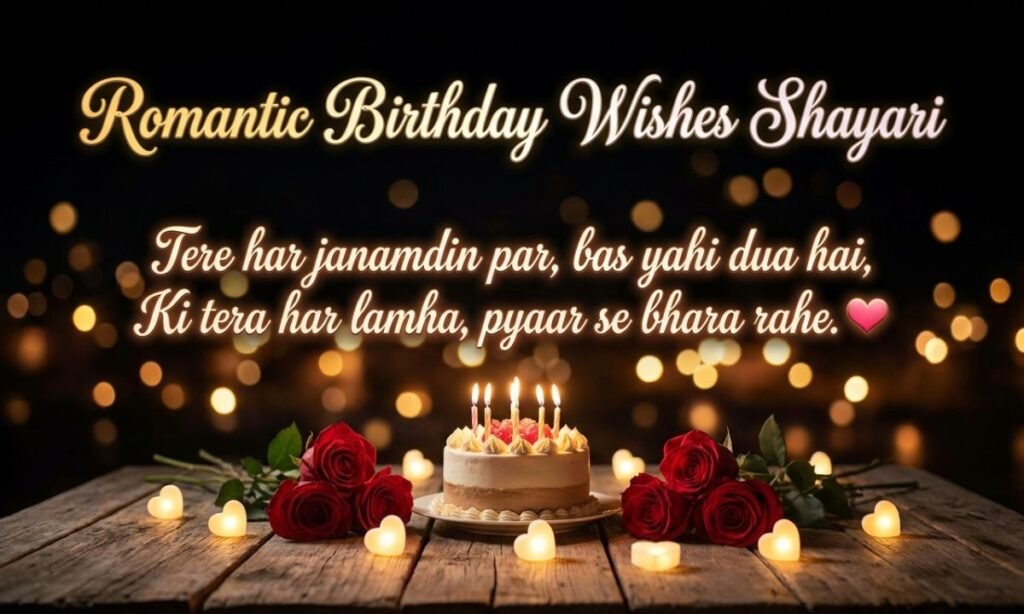 Romantic Birthday Wishes Shayari
