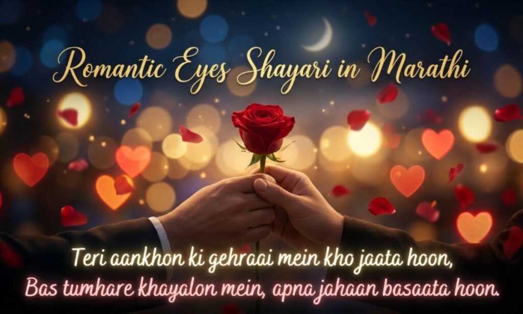 Romantic Eyes Shayari in Marathi