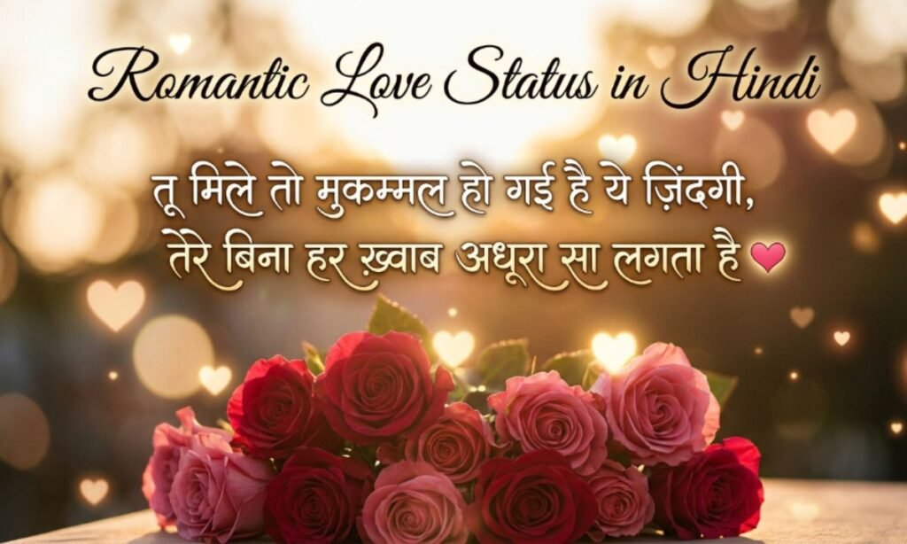 Romantic Love Status in Hindi
