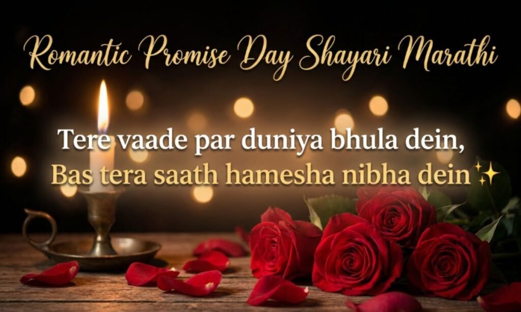 Romantic Promise Day Shayari Marathi
