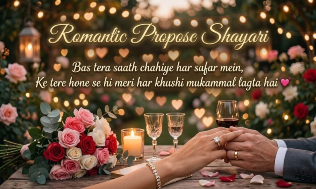 Romantic Propose Shayari
