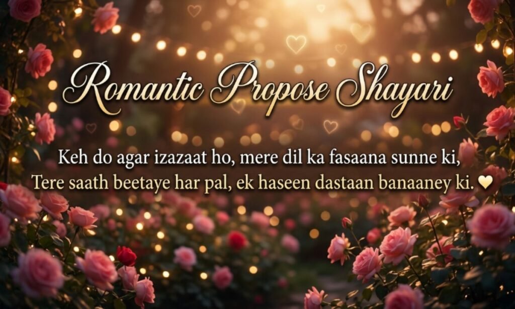 Romantic Propose Shayari