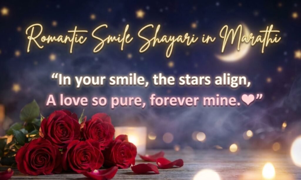 Romantic Smile Shayari in Marathi