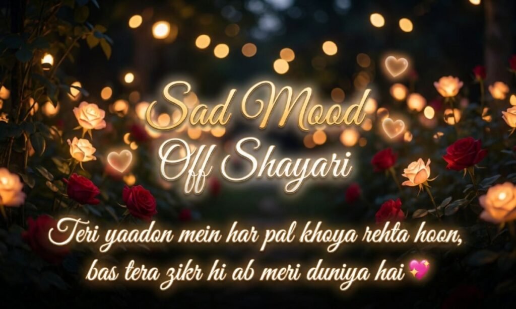 Sad Mood Off Shayari
