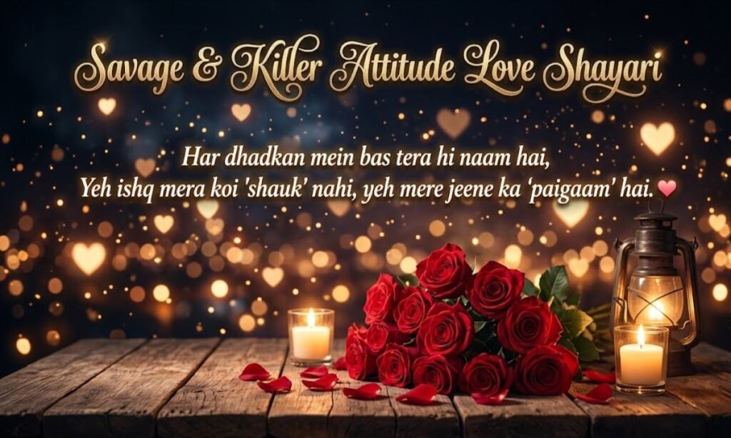 Savage & Killer Attitude Love Shayari