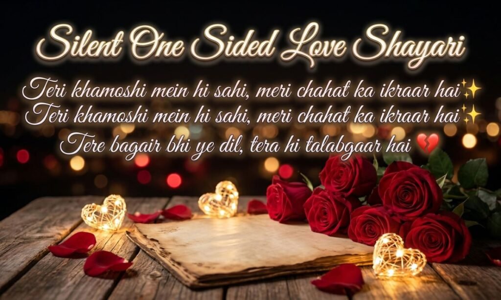 Silent One Sided Love Shayari